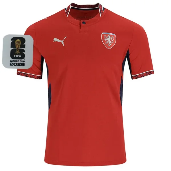 26-27 Czech Home Fans Soccer Jersey (Right-Arm Patch)