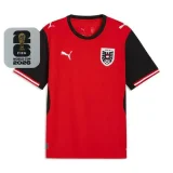 26-27 Austria Home Fans Soccer Jersey (Right-Arm Patch)