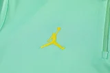 26-27 Brazil Light green Kids Half Pull Tracksuit (童装)(半拉链)