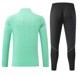 26-27 Brazil Light green Kids Half Pull Tracksuit (童装)(半拉链)