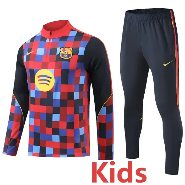 26-27 BAR Red Kids Half Pull Tracksuit (童装)(半拉链)