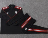 26-27 Man Utd Black Half Pull Tracksuit