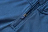26-27 Bayern Gray Blue Half Pull Tracksui