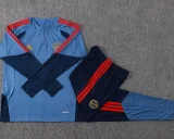 26-27 Bayern Gray Blue Half Pull Tracksui