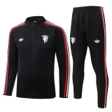 26-27 Man Utd Black Half Pull Tracksuit