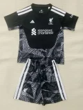 26-27 LIV Black Goalkeeper Kids Soccer Jersey