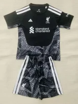 26-27 LIV Black Goalkeeper Kids Soccer Jersey
