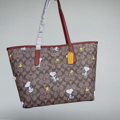 COACH コーチ スヌーピー柄 トートバッグ CF166