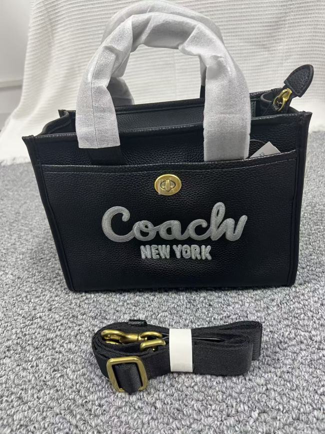 コーチ COACH カーゴ トート26 レザー ブラック CAM66