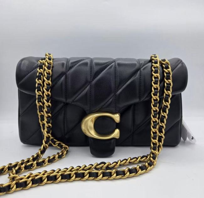 【新品】COACH タビー ショルダー バッグ 26・キルティング ゴールド CP150