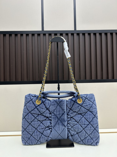 Chanel ウォッシュドデニムのラージサイズ CHANEL リボンバッグ品番：99888