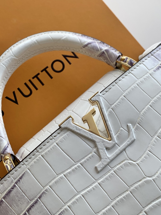 Louis Vuitton N98177 ヒマラヤクロコダイル柄金金具 カプシーヌ ミニハンドバッグ
