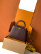 Louis Vuitton M24714 ブラウンパープルオーストリッチ柄 金具バックル 27x18x9CM