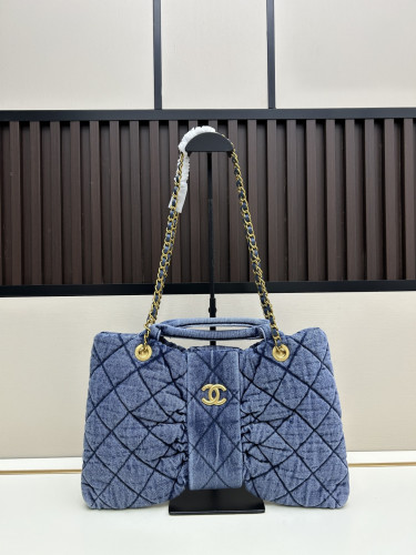 Chanel ウォッシュドデニムのラージサイズ CHANEL リボンバッグ品番：99888