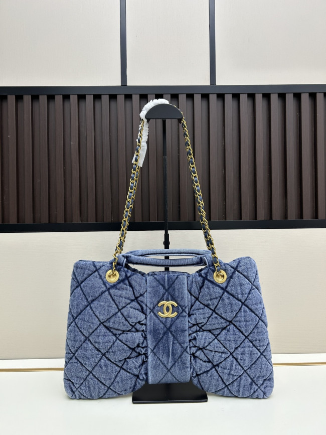 Chanel ウォッシュドデニムのラージサイズ CHANEL リボンバッグ品番:99888