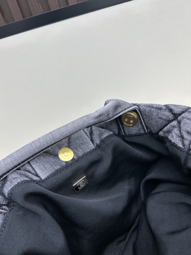 Chanel ウォッシュドデニムの大型サイズ CHANEL リボンバッグ品番：99888