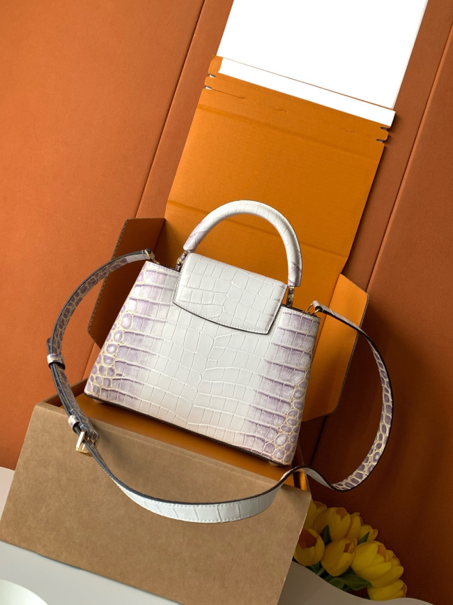 Louis Vuitton N98177 ヒマラヤクロコダイル柄金金具 カプシーヌ ミニハンドバッグ