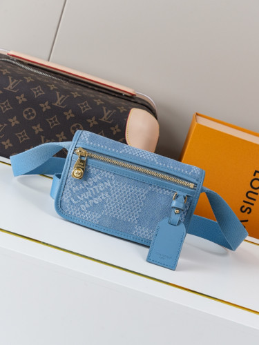 Louis Vuitton N00210 デニムブルー ボスフォール ミニハンドバッグ