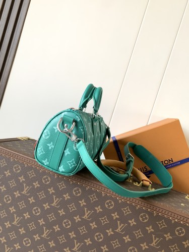Louis Vuitton M12684 グリーンモノグラム Keepall Bandoulière 25 ハンドバッグ