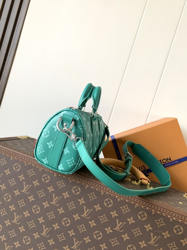Louis Vuitton M12684 グリーンモノグラム Keepall Bandoulière 25 ハンドバッグ