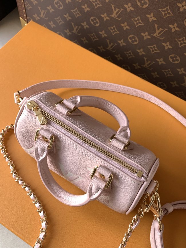 Louis Vuitton M81913 ミルクティーピンク ナノ・スピーディ ハンドバッグ
