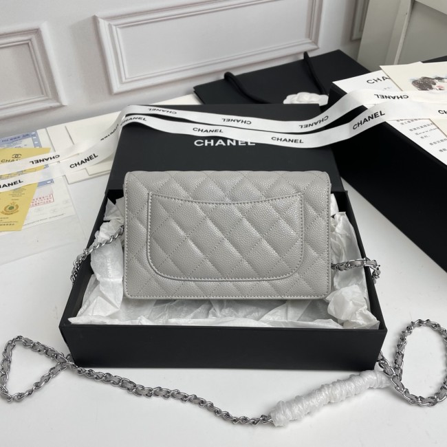 CHANEL シャネル WOC 財運バッグ（型番A33814）サイズ：横19×縦12×マチ3 cm