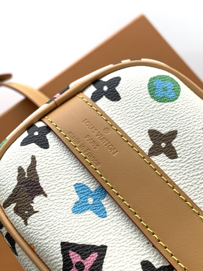Louis Vuitton M24849 ホワイトマルチカラー ピローバッグ