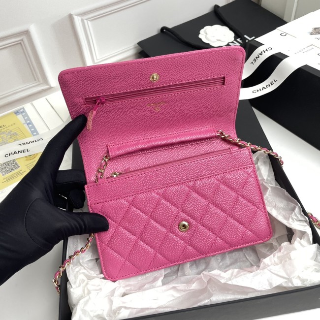 CHANEL シャネル WOC 財運バッグ（型番A33814）サイズ：横19×縦12×マチ3 cm