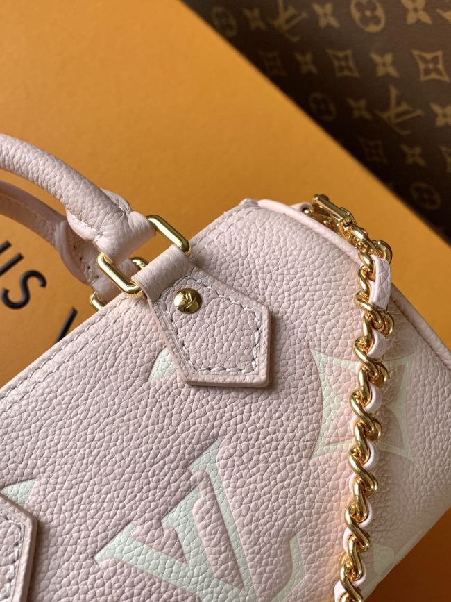 Louis Vuitton M81913 ミルクティーピンク ナノ・スピーディ ハンドバッグ
