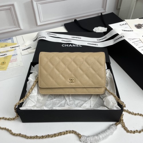 CHANEL シャネル WOC 財運バッグ（型番A33814）サイズ：横19×縦12×マチ3 cm