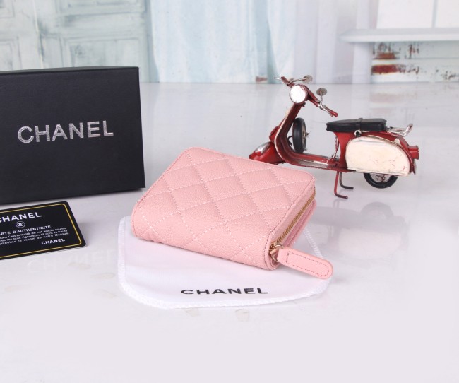 CHANEL シャネル  バッグ 型番22018 カラー：キルティングブラック／ピンク／ベージュ／ラムスキンブラック サイズ：12×10×3 cm