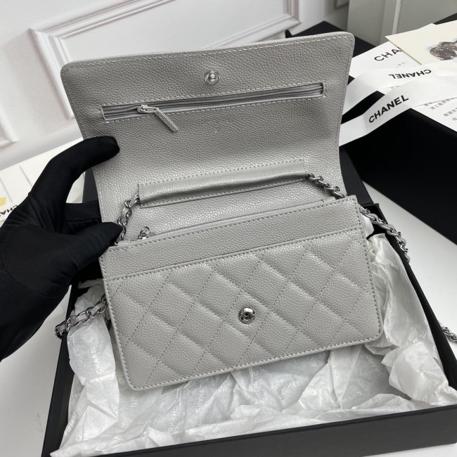 CHANEL シャネル WOC 財運バッグ（型番A33814）サイズ：横19×縦12×マチ3 cm
