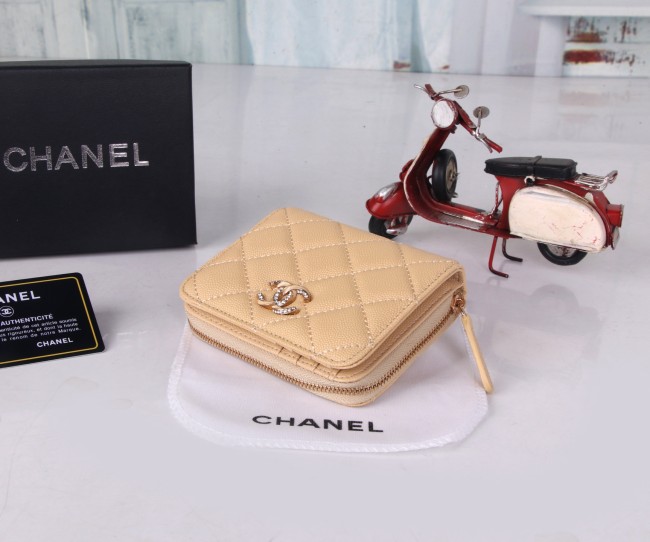 CHANEL シャネル  バッグ 型番22018 カラー：キルティングブラック／ピンク／ベージュ／ラムスキンブラック サイズ：12×10×3 cm