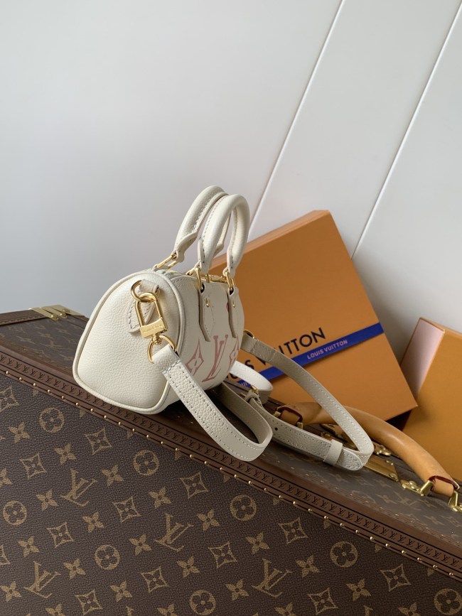 Louis Vuitton M14226 エンボスピンク ナノ・スピーディ ハンドバッグ
