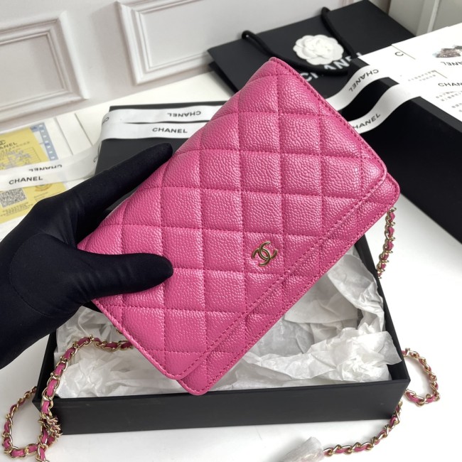 CHANEL シャネル WOC 財運バッグ（型番A33814）サイズ：横19×縦12×マチ3 cm