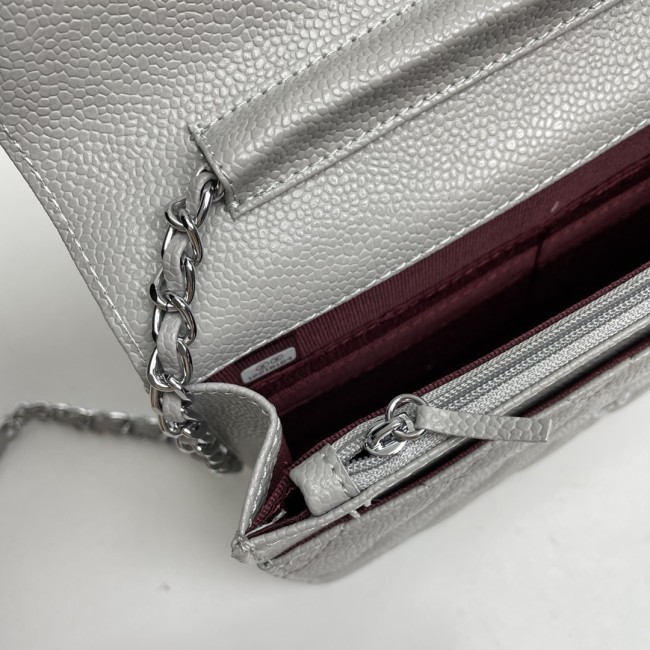 CHANEL シャネル WOC 財運バッグ（型番A33814）サイズ：横19×縦12×マチ3 cm