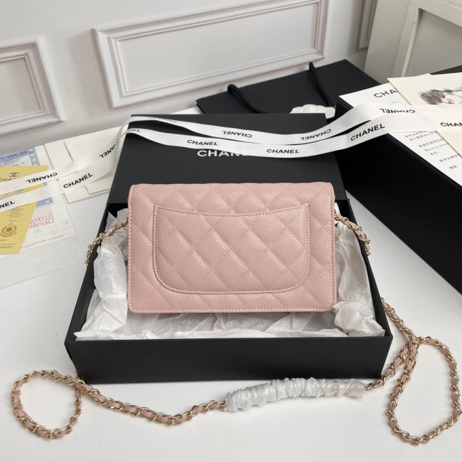 CHANEL シャネル WOC 財運バッグ（型番A33814）サイズ：横19×縦12×マチ3 cm