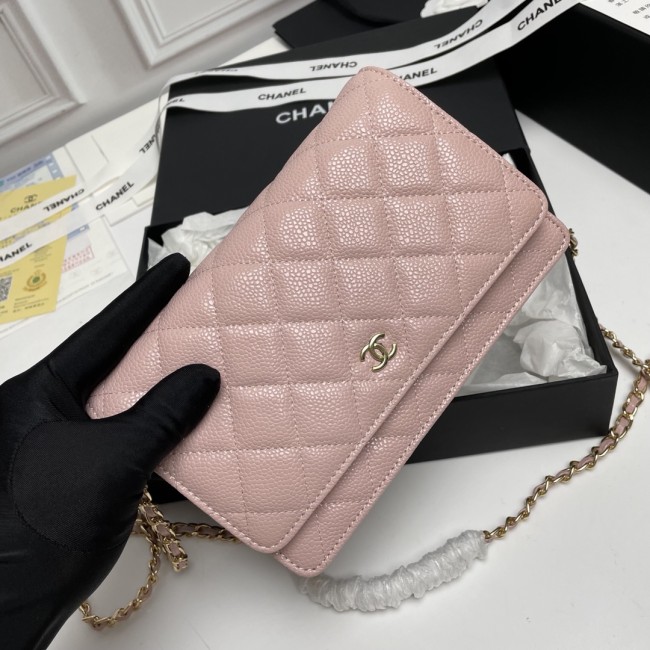 CHANEL シャネル WOC 財運バッグ（型番A33814）サイズ：横19×縦12×マチ3 cm