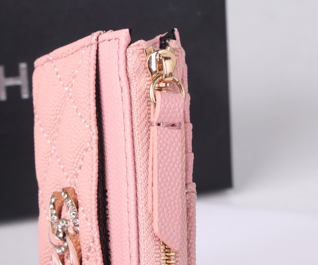  CHANELシャネル バッグ 型番 56608 カラー：キルティングブラック／ピンク／ベージュ／ラムスキンブラック サイズ：11×8×2 cm