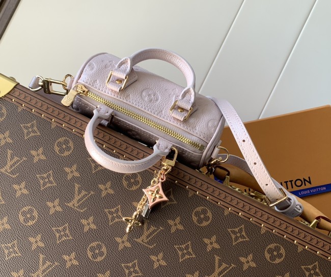 Louis Vuitton M27107 パールピンク ナノ・スピーディ ハンドバッグ