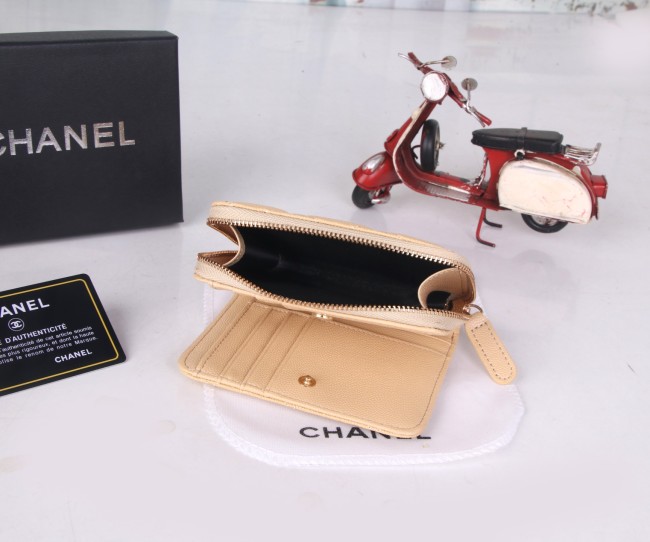 CHANEL シャネル  バッグ 型番22018 カラー：キルティングブラック／ピンク／ベージュ／ラムスキンブラック サイズ：12×10×3 cm