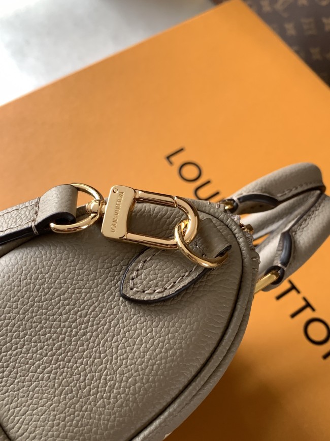 Louis Vuitton M82890 グレーエンボス ナノ・スピーディ ハンドバッグ