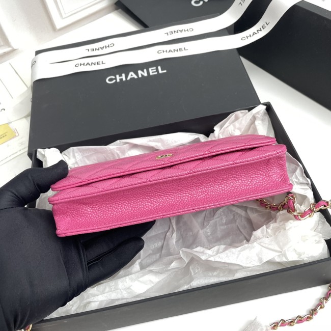 CHANEL シャネル WOC 財運バッグ（型番A33814）サイズ：横19×縦12×マチ3 cm
