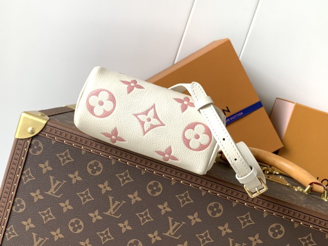 Louis Vuitton M14226 エンボスピンク ナノ・スピーディ ハンドバッグ