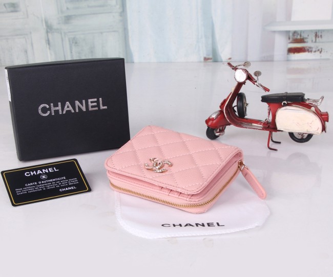 CHANEL シャネル  バッグ 型番22018 カラー：キルティングブラック／ピンク／ベージュ／ラムスキンブラック サイズ：12×10×3 cm