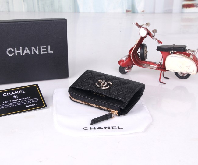 CHANELシャネル バッグ 型番 56608 カラー：キルティングブラック／ピンク／ベージュ／ラムスキンブラック サイズ：11×8×2 cm