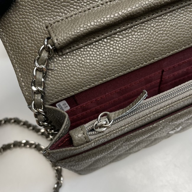 CHANEL シャネル WOC 財運バッグ（型番A33814）サイズ：横19×縦12×マチ3 cm