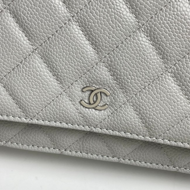 CHANEL シャネル WOC 財運バッグ（型番A33814）サイズ：横19×縦12×マチ3 cm