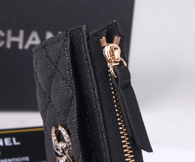 CHANELシャネル バッグ 型番 56608 カラー：キルティングブラック／ピンク／ベージュ／ラムスキンブラック サイズ：11×8×2 cm