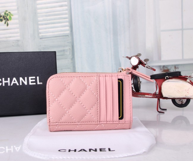 CHANELシャネル バッグ 型番 56608 カラー：キルティングブラック／ピンク／ベージュ／ラムスキンブラック サイズ：11×8×2 cm